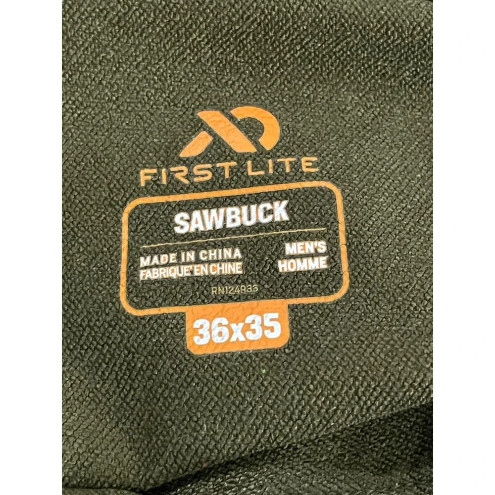First Lite Sawbuck Brush Pants Mens 36x35 Conifer Green Hunting Hiking RN124933